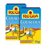 Regia Graine de couscous moyenne, Lot de 2x1kg
