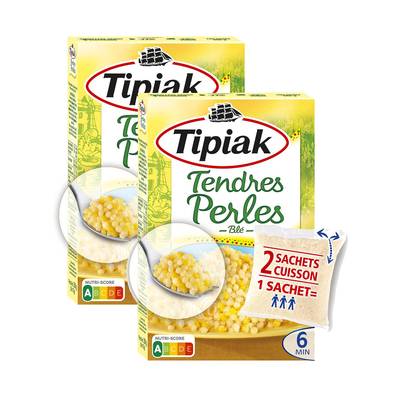 Tipiak Tendres Perles de Blé sachet cuisson, Lot de 2 - 2x175g