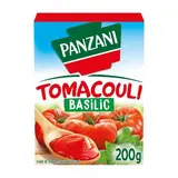 Panzani Purée de Tomates au Basilic - Tomacouli en brique, 200g