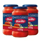 Barilla Sauce Tomates Cuisinées en bocal, Lot de 3x400g