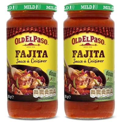 Old el Paso Sauce à cuisiner Fajitas aux poivrons et aux légumes, Lot de 2x395g