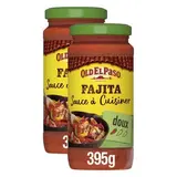 Old el Paso Sauce à cuisiner Fajitas aux poivrons et aux légumes en bocal, Lot de 2x395g