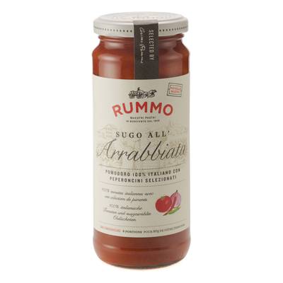 Rummo Sauce Tomate All Arrabbiata - Tomate, Poivrons, Oignons, Piment, 340g