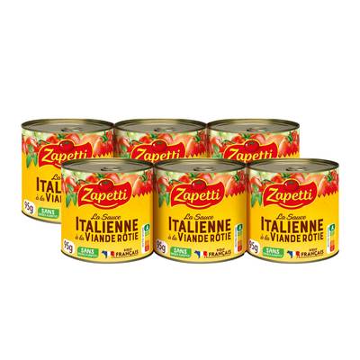 Zapetti Sauce Italienne à la viande rôtie, Lot de 2 - 3x95g