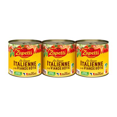 Zapetti Sauce Italienne à la viande rôtie, 3x95g