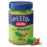 Barilla Sauce Pesto Basilic et Piment en bocal, 195g