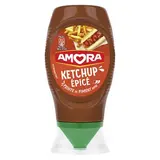 Amora Ketchup Épicé en Flacon Souple Squeeze Top Down, 275g