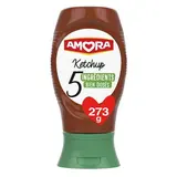 Amora Ketchup Nature 5 ingrédients en Flacon Souple Squeeze Top Down, 273g