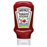 Heinz Sauce tomato ketchup -50% de sucres et de sel  en Flacon Souple Squeeze Top Down, 435g