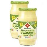 Lesieur Mayonnaise Classique à l'Huile de Colza en bocal, Lot de 2x475g