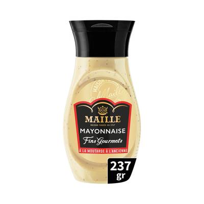 Maille Mayonnaise Fins Gourmets à la moutarde à l'ancienne en squeeze, 237g