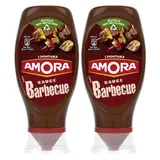 Amora Sauce Barbecue en flacon souple Squeeze Top Down, Lot de 2x490g