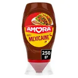 Amora Sauce Mexicaine piments et poivrons en flacon souple Squeeze Top Down, 266g
