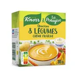 Knorr & La Potagère Douceur de 8 légumes à la crème fraîche Soupe liquide en brique individuelle, 30cl