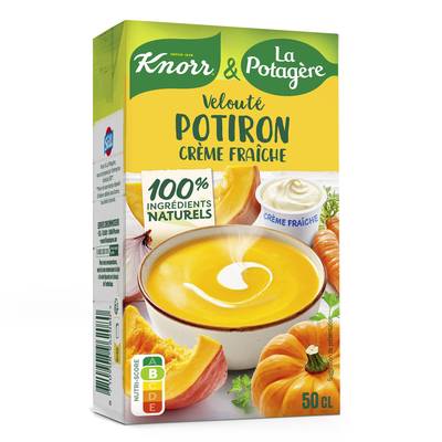 Knorr & La Potagère Soupe Velouté de potiron à la crème fraîche, 50cl