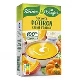 Knorr & La Potagère Soupe Velouté de potiron à la crème fraîche - Soupe liquide en brique pour 2, 50cl