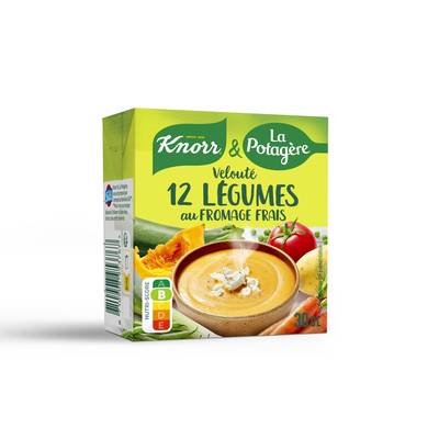 Knorr & La Potagère Soupe Velouté de 12 Légumes au fromage frais, 30cl