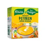 Knorr & La Potagère Soupe Velouté de Potiron à la Crème Fraîche - Soupe liquide en brique individuelle, 30cl