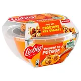 Liebig Soupe Velouté de Potiron et Toppings - Soupe liquide en bol individuel, 32 cl