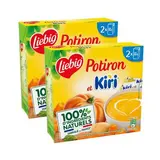 Liebig Potiron et Kiri Soupe liquide en brique individuelle, Lot de 2 - 2x30cl