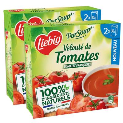 Liebig Soupe Velouté de Tomates, Lot de 2 -2x30cl