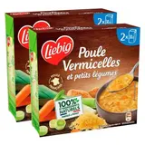 Liebig Poule Vermicelles et Petits Légumes Soupe liquide en brique individuelle, Lot de 2 -2x30cl