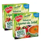 Liebig Soupe Vélouté de légumes du soleil - Soupe liquide en brique individuelle, Lot de 2x2x30cl