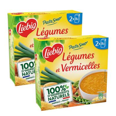 Liebig Soupe Légumes et Vermicelles, Lot de 2 - 2x30cl