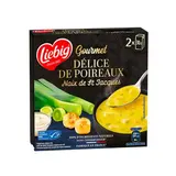 Liebig Soupe Délice de Poireaux et Noix de Saint-Jacques MSC - Soupe liquide en brique individuelle, 2x30cl