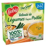 Liebig Soupe Velouté de Légumes façon Pôelée - Soupe liquide en brique individuelle, 2x30cl