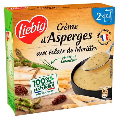 Liebig Soupe Duo d'Asperges aux Eclats de Morilles, 2x30cl