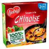 Liebig Soupe à la Chinoise Légumes et Vermicelles Soupe liquide en brique individuelle, 2x30cl