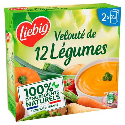 Liebig Soupe Velouté de 12 Légumes, 2x30cl