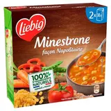 Liebig Soupe Minestrone Façon Napolitaine - Soupe liquide en brique individuelle, 2x30cl