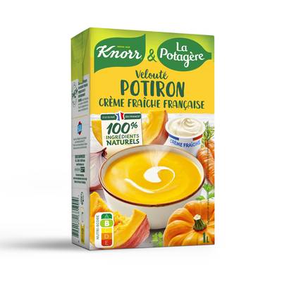 Knorr & La Potagère Soupe Velouté de Potiron à la Crème Fraîche, 1L