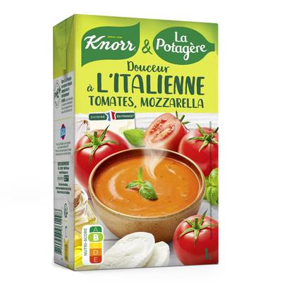 Knorr & La Potagère Soupe Douceur à l'italienne tomates, mozzarella, 1L