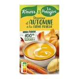 Knorr & La Potagère Soupe Douceur d'Automne à la crème fraîche Soupe liquide en brique familiale, 1L