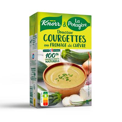 Knorr & La Potagère Soupe Douceur de courgettes au chèvre frais, 1L