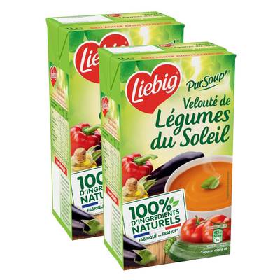 Liebig Soupe Velouté de légumes du soleil, Lot de 2x1L