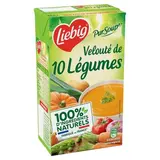 Liebig Soupe Velouté de 10 légumes - Soupe liquide en brique familiale, 1L