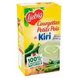 Liebig Soupe Courgettes Petits Pois Kiri - Soupe liquide en brique familiale, 1 L