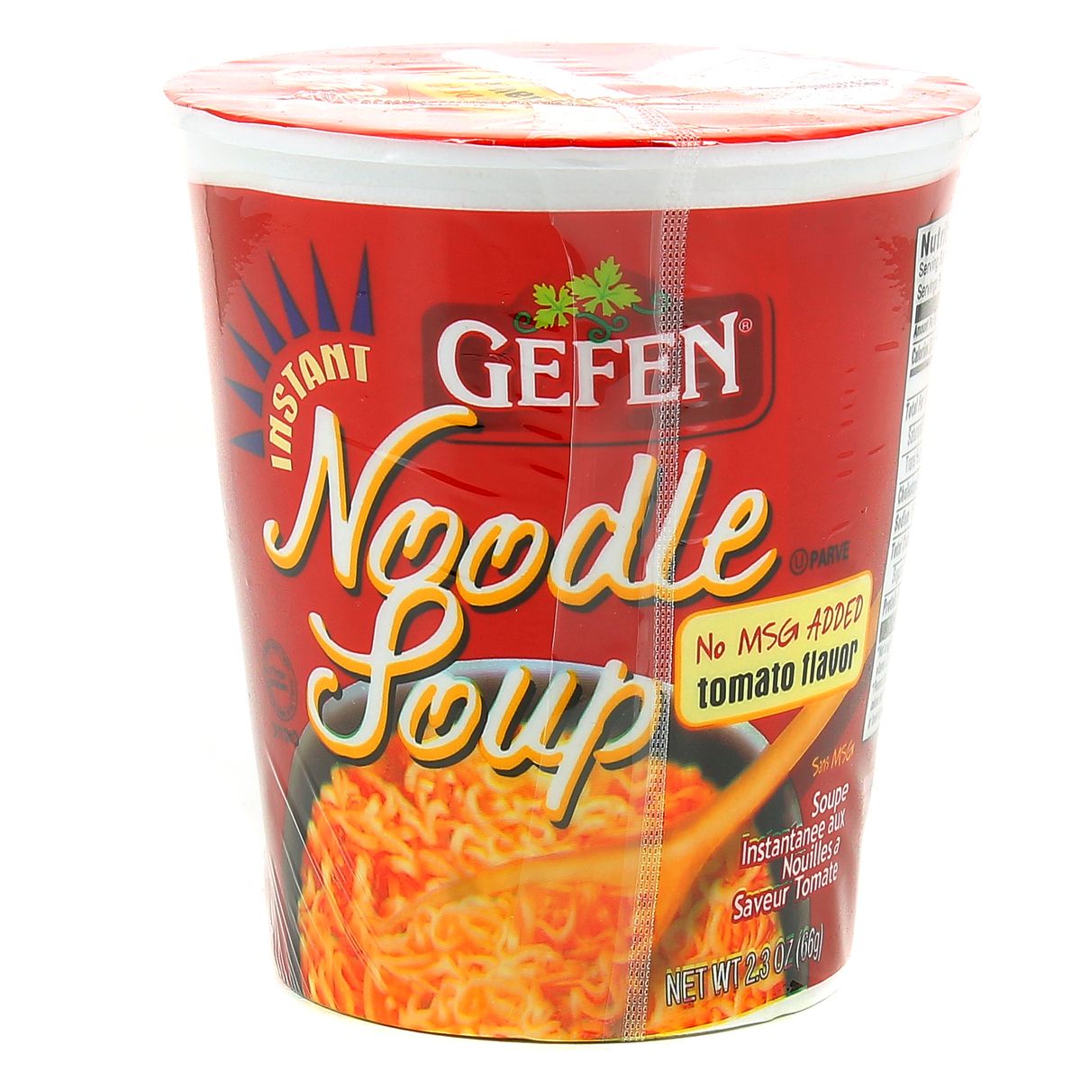 Gefen Soupe instantanée aux Nouilles à la saveur Tomate, 66g