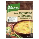 Knorr Soupe Paysanne aux Légumes Cuisinés au lard déshydratée en sachet pour 4, 97g