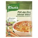Knorr Soupe pot-au-feu Saveur Boeuf aux Vermicelles déshydratée en sachet pour 4, 55g