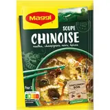 Maggi Soupe chinoise- Nouilles, Champignons noirs, Epices déshydratée en sachet pour 3, 60g