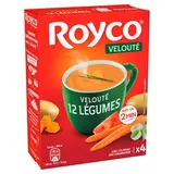 Royco Soupe Velouté 12 Légumes instantantée en sachet individuel, 49g