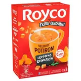 Royco Velouté Potiron et Croutons au Romarin - Soupe instantanée en sachet x3, 71g