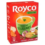 Royco Soupe Mouliné 12 légumes instantanée en sachet individuel, 64g