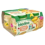 Blédina Pommes Pêches Pot Bébé Dès 4 mois, 4x130g