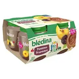 Blédina Pommes Pruneaux Pot Bébé Dès 4 mois, 4x130g